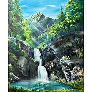 【玲廊滿藝】曾啟文-靜謐之泉50x40cm