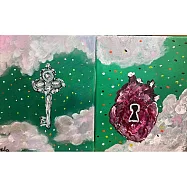 【玲廊滿藝】陳怡君-把心打開36x28cm