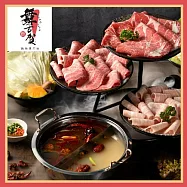 (電子票) 高雄【舞古賀鍋物專賣店】頂級肉塔山雙人火鍋套餐(主餐:匈牙利雪藏豬雙拼6oz)(MO)【受託代銷】