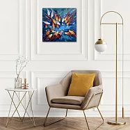 【御畫房】當代國家級展覽畫家 抽象系列手繪油畫80&times;80cm(DB-204)