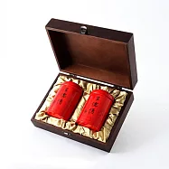 【王德傳】德傳經典木盒茶葉禮盒-杉林溪高山烏龍150g+阿里山烏龍150g