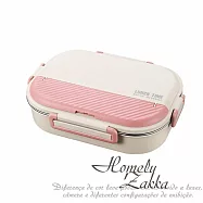 【Homely Zakka】可微波超大容量不鏽鋼分隔保溫便當盒四格(附餐具/湯碗)_3色任選 北歐粉
