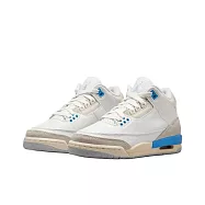 Air Jordan 3 Lucky Shorts 幸運短褲 白藍 GS AJ3 運動鞋 休閒鞋 大童鞋 DM0967-101 23.5 白藍