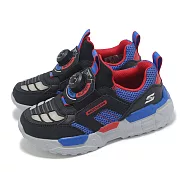 Skechers 燈鞋 S Lights-Turbo 大童 黑 藍 閃燈 發光 小朋友 童鞋 未來戰士 400170LBKRB 22cm BLACK/RED/BLUE