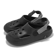 Nike 涼鞋 Jordan Hydrip PS 中童 黑 緩衝 魔鬼氈 小朋友 休閒鞋 HF5982-001 20cm BLACK/SMOKE GREY