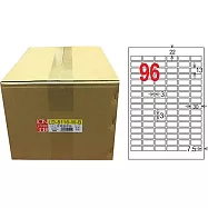 龍德 雷射、噴墨、影印用電腦標籤 13x30mm 1000張/箱 LD-8116-W-B