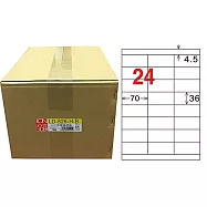 龍德 A4平光防水高解析噴墨標籤 36x70mm 1000張/箱 LD-826-H-B