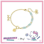 STORY 故事銀飾 -可愛DNA系列-活潑Hello Kitty天然天河石造型手鍊