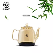 【FULOTO婦樂透】竹炭百歲鍋-炭之壺1.2L-琥珀/煙灰(遠紅外線/激活養分/淨化水份) 琥珀