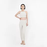 【Mukasa】LISSOM 柔羽親膚瑜珈褲 - MUK-24902 S 煙白
