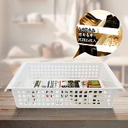 日本製伸縮桿用A4收納籃-2入