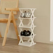 【H&R安室家】簡約輕便五層鞋架/置物架一入組 SH126 咖啡色