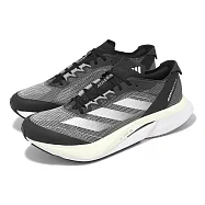 adidas 慢跑鞋 Adizero Boston 12 M 男鞋 黑 白 緩衝 碳纖維 長距離 運動鞋 愛迪達 ID4234 24cm BLACK/WHITE