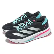 adidas 慢跑鞋 Adizero SL2 W 女鞋 黑 藍 粉 緩衝 輕量 路跑 運動鞋 愛迪達 IH8197 23.5cm BLACK/GREEN