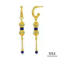 【點睛品】青語如蔓 青金石黃金耳環(一對)