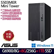 ★全面升級★ASUS 華碩 H-S503MER-0G6900001W 桌上型電腦 (Celeron G6900/8G+8G/256G+1TB/W11/3年保)