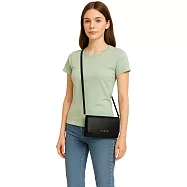 【CROSS】台灣總經銷 限量1折 頂級小牛皮肩背包WOC 碧雅系列 全新專櫃展示品 黑色