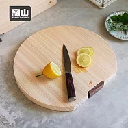 【日本霜山】可站立圓形天然檜木砧板