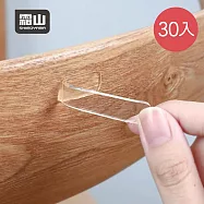 【日本霜山】長形免鑽釘無痕防水透明防撞貼(10入/包)x3包組