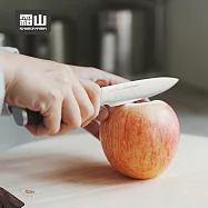 【日本霜山】紅彩木柄高碳鋼水果刀-24cm