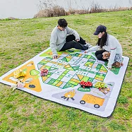 戶外露營加大野餐墊-飛行棋