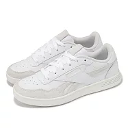 Reebok 休閒鞋 Court Advance 女鞋 白 灰 復古 小白鞋 100228695 23.5cm WHITE/GREY/CHALK