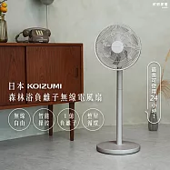 日本KOIZUMI 森林浴負離子無線電風扇 灰色