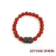 石頭記 平安守護系列-銀曜貔貅手鍊-納財貔貅(三款式選) 紅瑪瑙