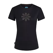 【紐西蘭Icebreaker 】女 Sphere Cool-Lite™ 圓領短袖上衣(交融共生)-125 XS 黑色