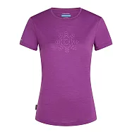 【紐西蘭Icebreaker 】女 Sphere Cool-Lite™ 圓領短袖上衣(交融共生)-125 M 活力紫