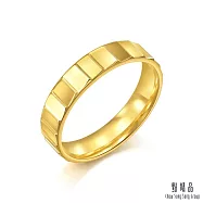 【點睛品】炫亮幾何 黃金戒指 _計價黃金(港圍19)