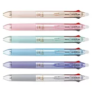 PILOT 百樂 三色按鍵魔擦筆Slim 0.38mm / 支 LKFBS-60UF 粉藍/PL