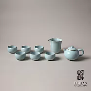【陸寶LOHAS】汝窯三足壺茶組 汝窯藏器 陶瓷茶具套組 茶器 精緻禮盒