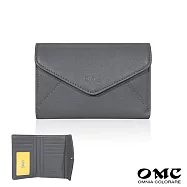 【OMC】簡約信封式9卡1照牛皮中夾4141(共9色) 深灰
