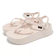 Teva 厚底涼鞋 W Flatform Sandal Slim 女鞋 椰白 細帶 增高 戶外 休閒 1164630CCN 24cm BEIGE