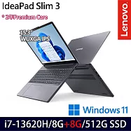 ★記憶體升級★Lenovo 聯想 IdeaPad Slim 3 83K100BJTW 15.3吋 效能筆電 (i7-13620H/8G+8G/512G/W11/2年保)