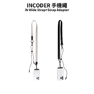 【INCODER】iN Wide Strap+Strap Adapter 織帶手機繩 手機掛繩 手機背帶 沙色
