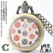 耶誕限定-Merry Christmas主題懷錶+麋鹿角伸縮筆套組合 多款任選(附盒裝 生日 送禮 禮物) -C款-串燈毯果+綠色筆袋