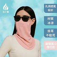 羽和暖swarm 戶外清涼騎行通勤面罩 遮陽透氣面巾 櫻花粉