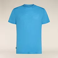 【紐西蘭Icebreaker】男 Sphere Cool-Lite™ 圓領短袖上衣(交融共生)-125 M 水藍