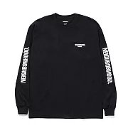 NEIGHBORHOOD NH . TEE LS-1 BLACK/GRAY/WHITE 黑色/灰色/白色 長袖 T恤 上衣 251PCNH-LT01 L 黑色