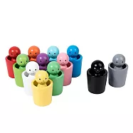 子玄 彩虹小人疊疊樂 12個小人疊疊樂 顏色分類