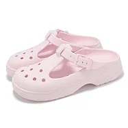 Crocs 厚底洞洞鞋 Classic Mary Jane Clog 男鞋 女鞋 瑪麗珍 克駱格 牛奶粉 卡駱馳 2105816ZW 22cm PINK MILK