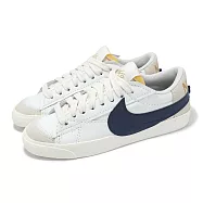 Nike 休閒鞋 Wmns Blazer Low 77 Jumbo 女鞋 白 深藍 大勾勾 FZ6773-100 23.5cm WHITE/BLUE