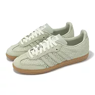 adidas 休閒鞋 Samba OG W 女鞋 德訓鞋 簍空 編織 綠 愛迪達 KK3529 22.5cm GREEN/WHITE