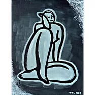 【玲廊滿藝】張慈-《藏玉的女人》35x27cm