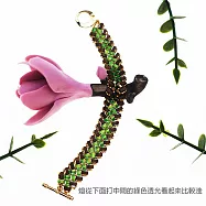 【PinkyPinky Boutique】奢華 24K金小金珠 編織紋手鍊 (琉璃森綠)