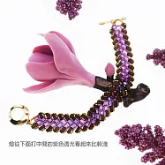 【PinkyPinky Boutique】奢華 24K金小金珠 編織紋手鍊 (琉璃堇紫)