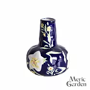 【Meric Garden】璽韻雅繪陶瓷花瓶/裝飾花瓶/桌面擺飾_2款任選 藍韻金輝