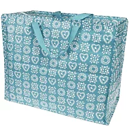 英國 Rex London 衣物/棉被超大多功能防水環保收納袋/萬用袋_ 藍花朵朵